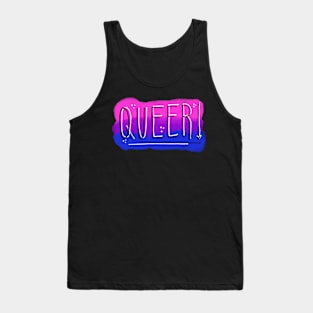 Queer! Bi Flag! Tank Top